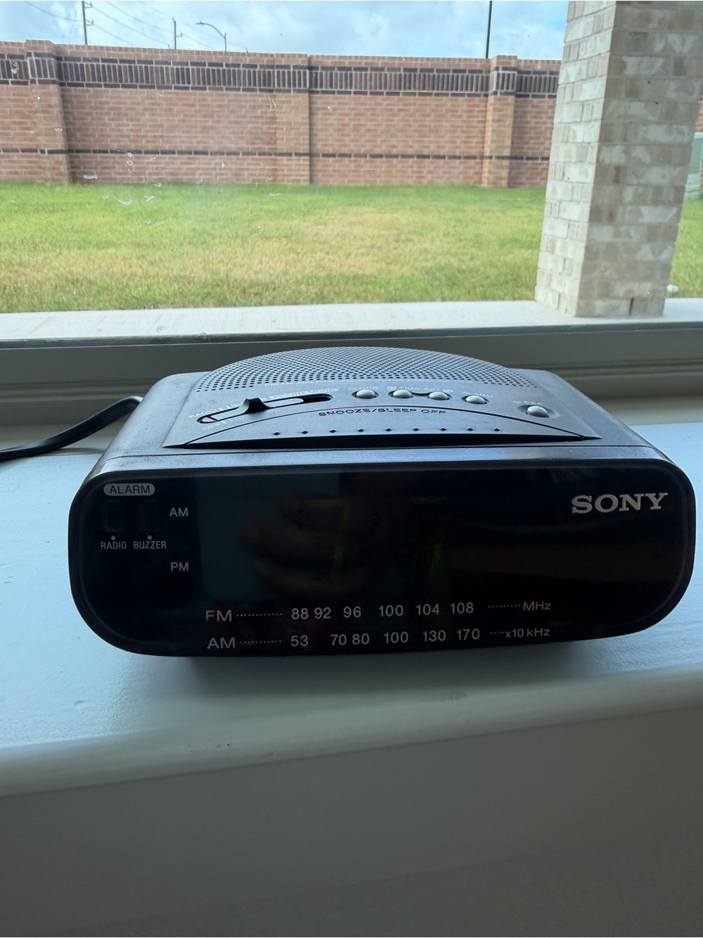Sony Black Dream Digital AM/FM Alarm Clock Radio